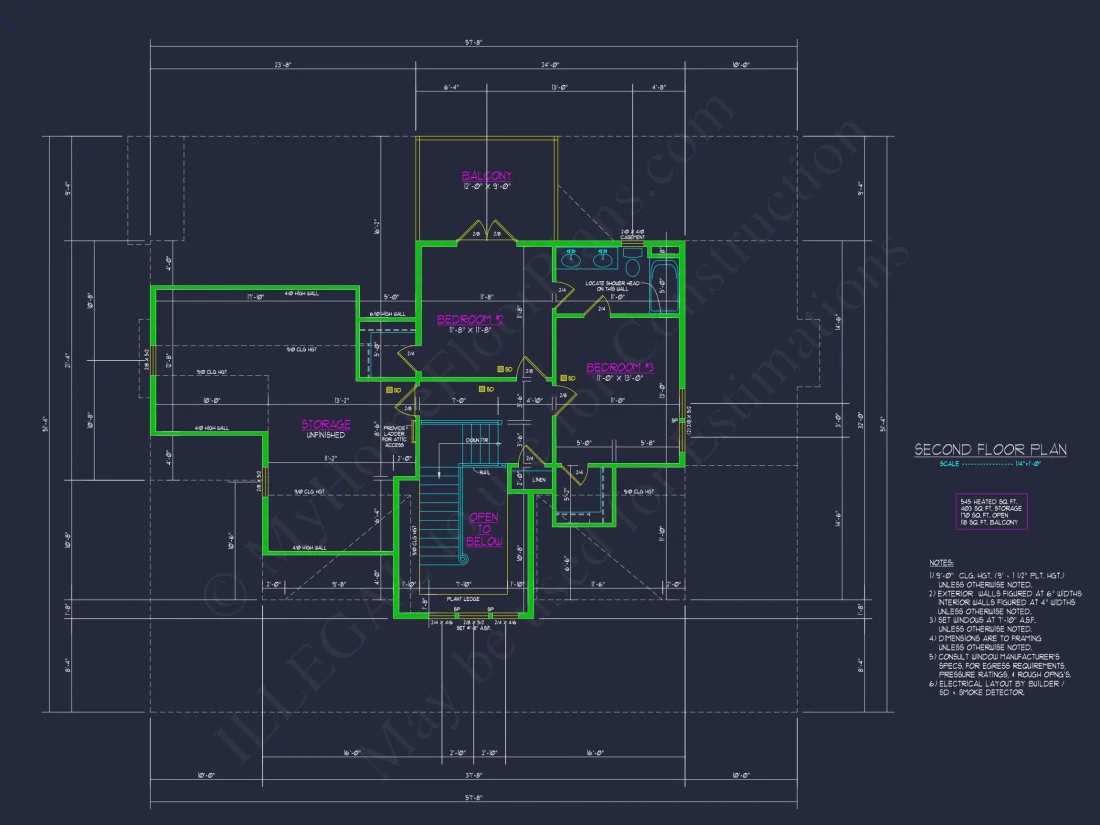 Craftsman house Plan with 2 Floors & Detailed CAD Designs