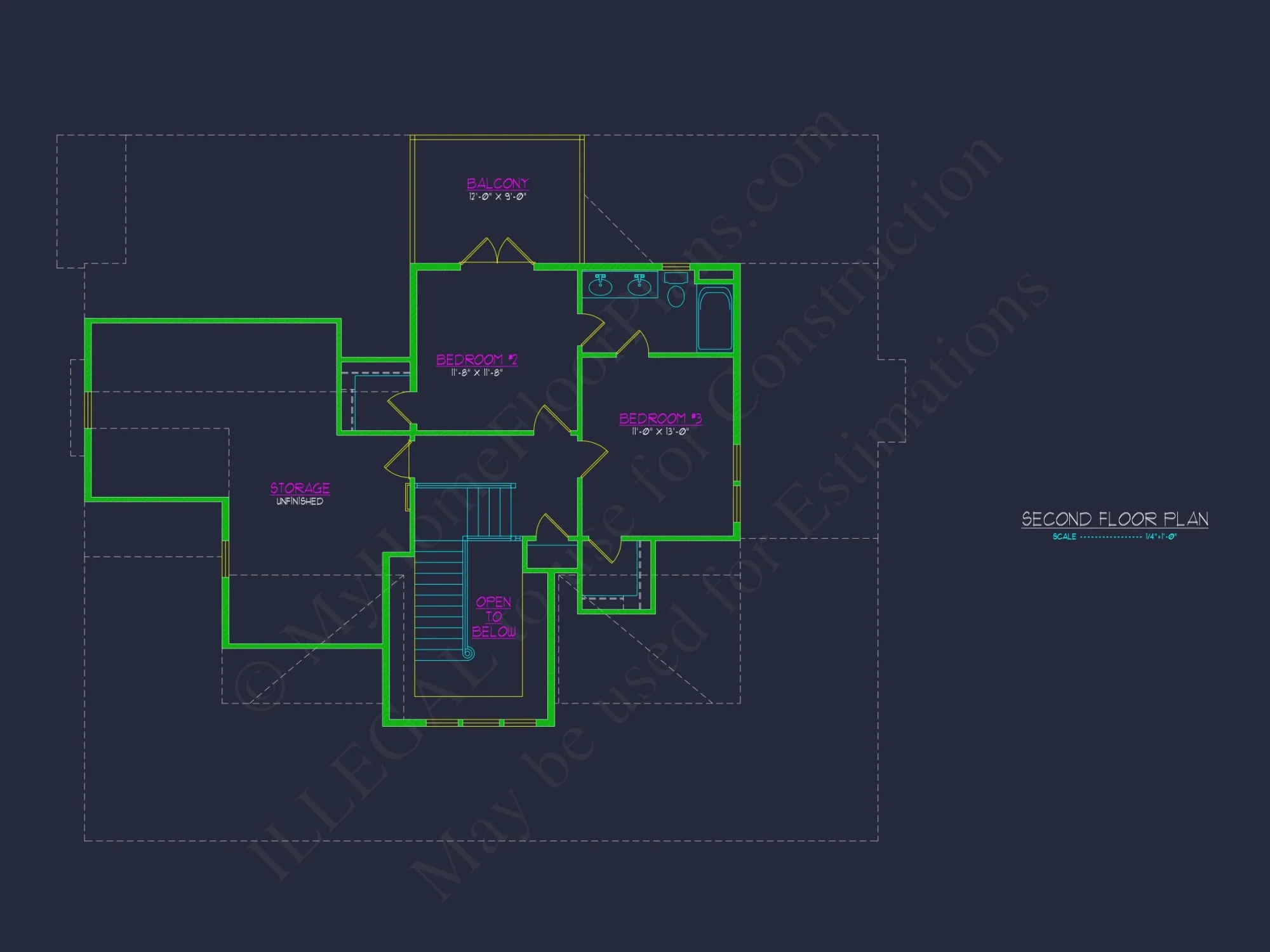 Craftsman house Plan with 2 Floors & Detailed CAD Designs