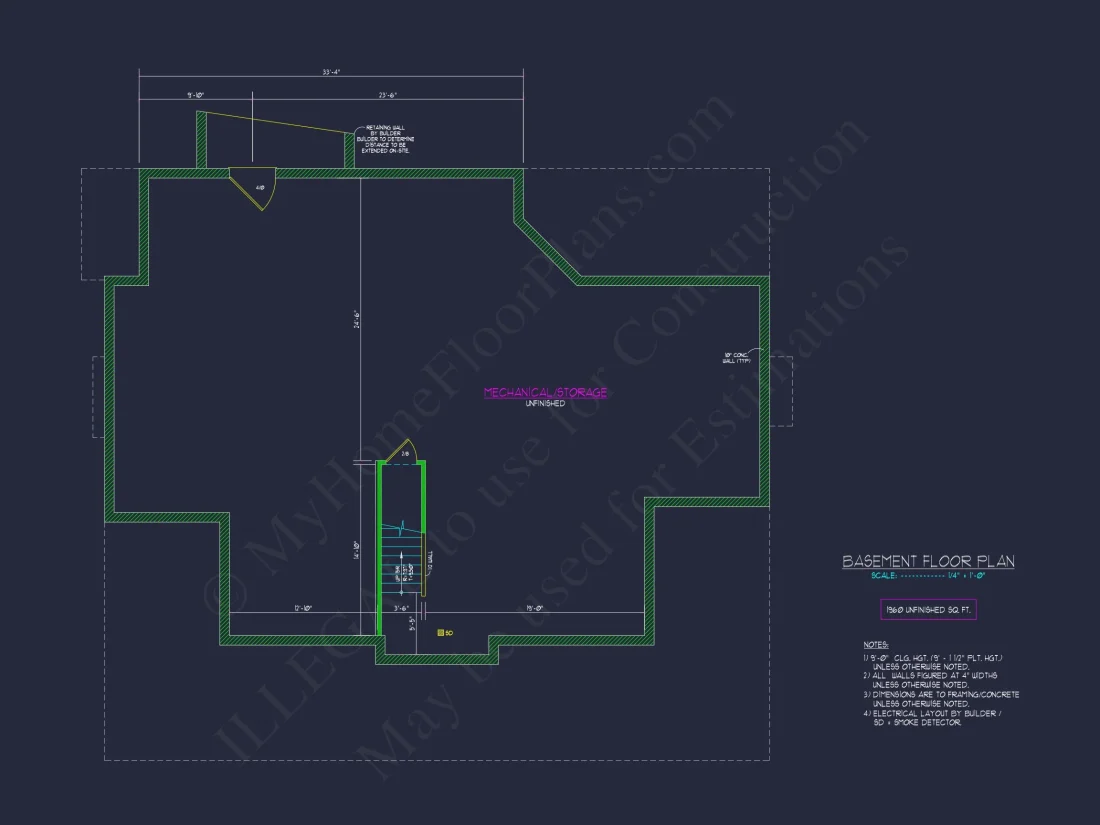Craftsman house Plan with 2 Floors & Detailed CAD Designs