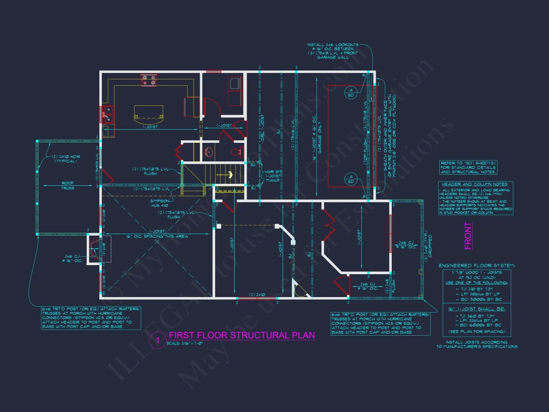 Spacious 4-Bedroom house Plan with CAD Blueprint Designs