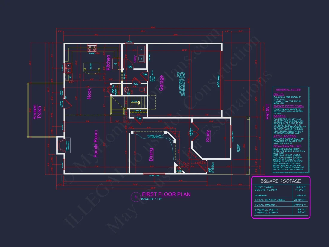 Spacious 4-Bedroom house Plan with CAD Blueprint Designs