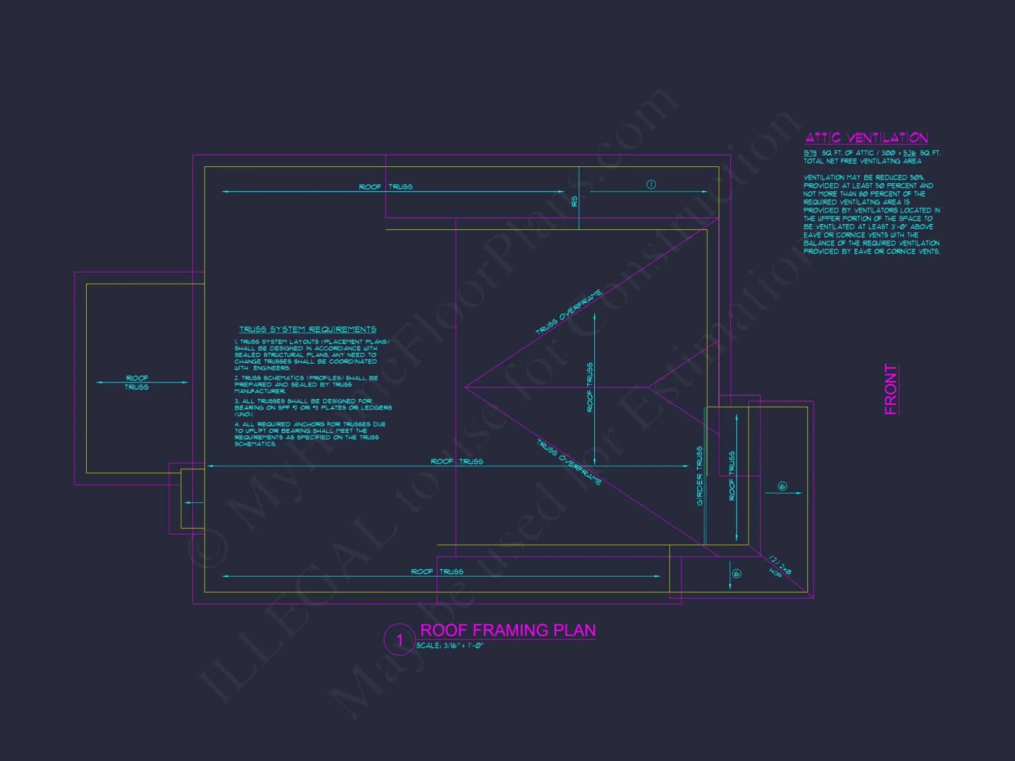 Modern Craftsman house Plan with Open Floor Layout and CAD Designs