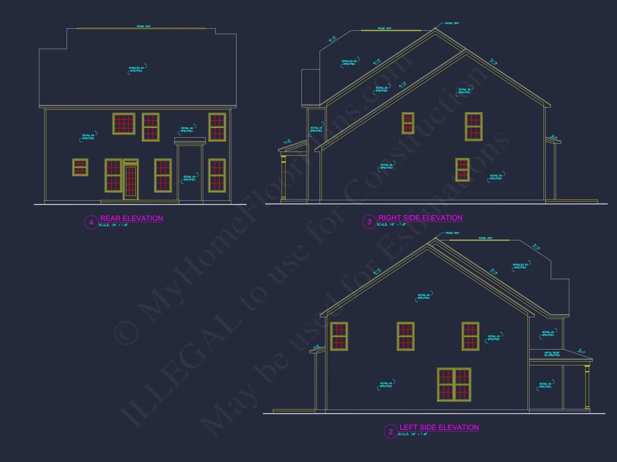 Modern Craftsman house Plan with Open Floor Layout and CAD Designs