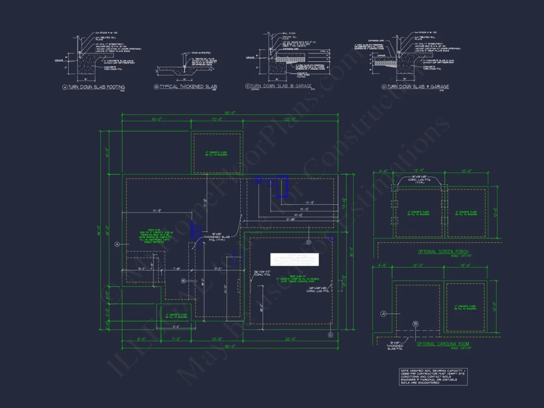 Beautiful house Plan with 4 Beds, 2 Car Garage & CAD Designs