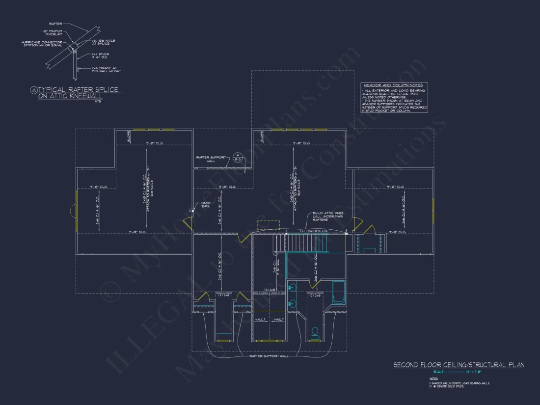 Stunning Colonial Revival house Plan with 2-Story CAD Designs