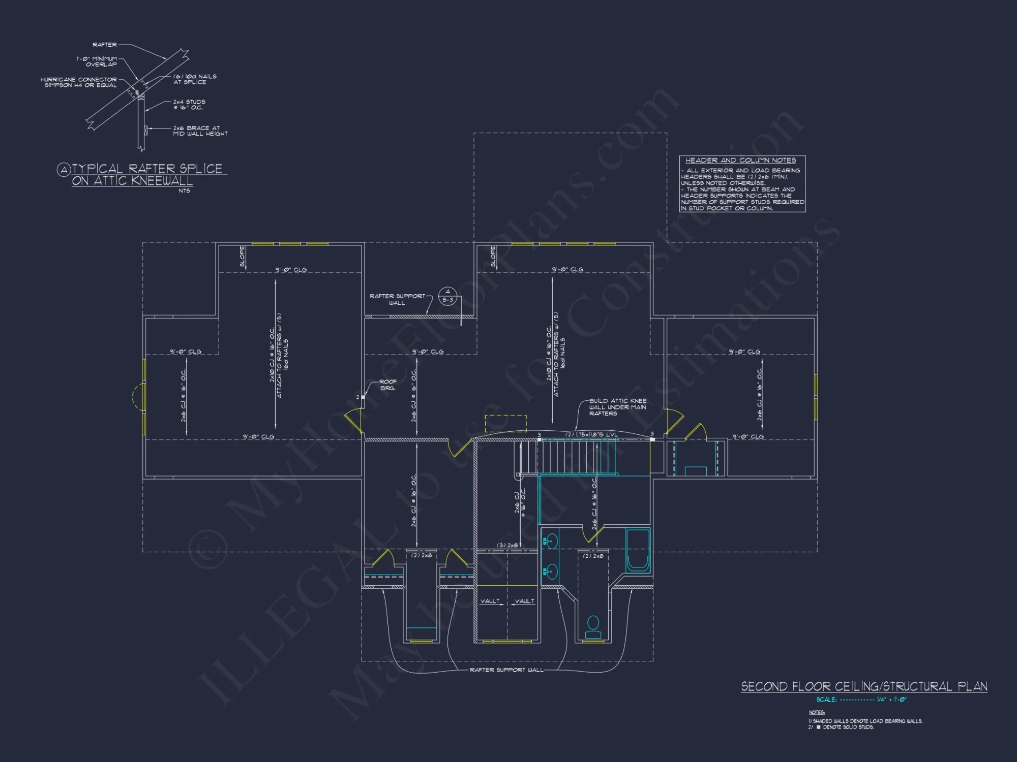 Stunning Colonial Revival house Plan with 2-Story CAD Designs