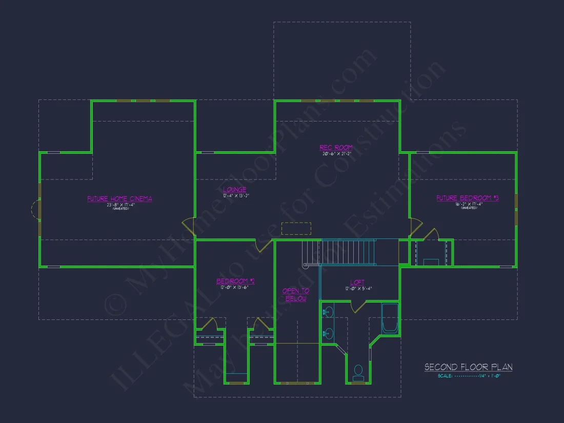 Stunning Colonial Revival house Plan with 2-Story CAD Designs