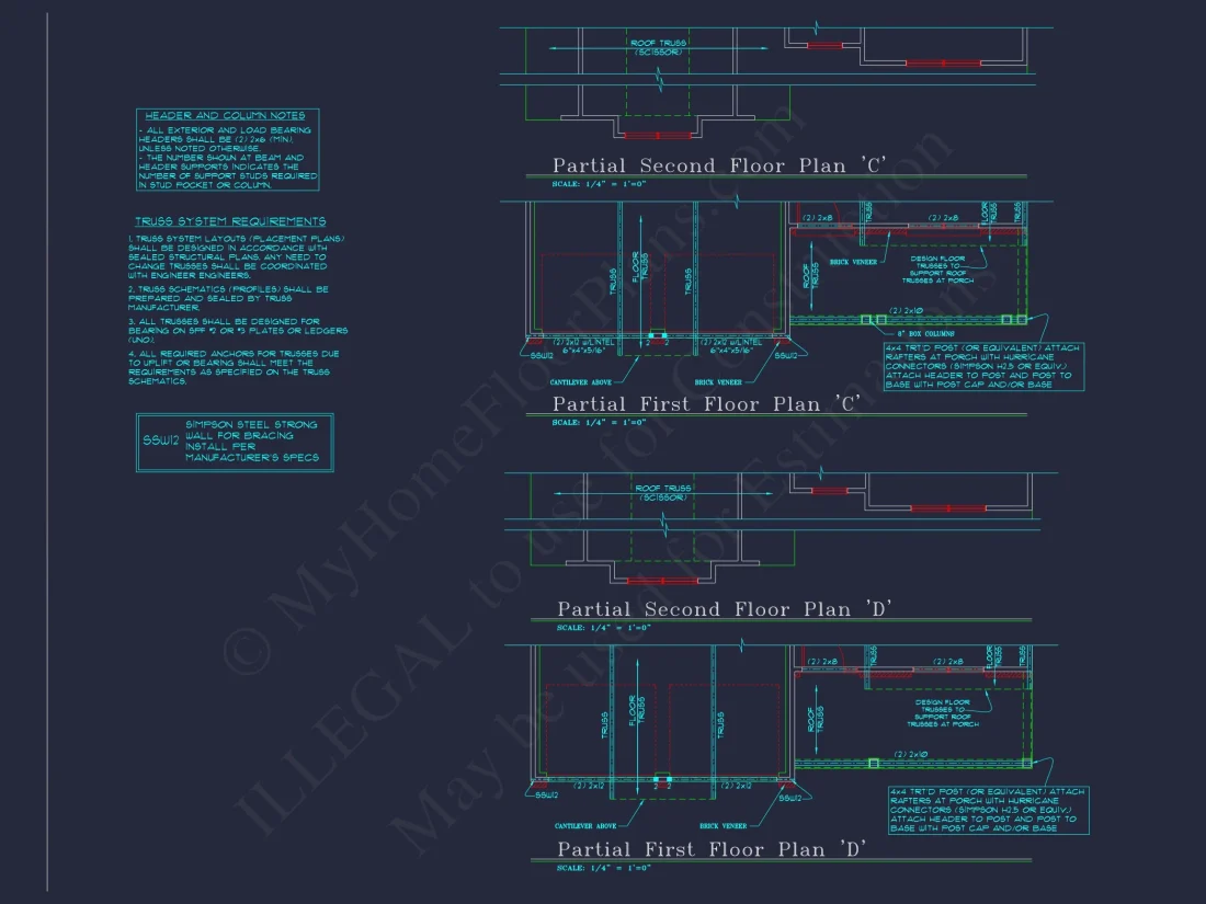 Beautiful 2-Story house Plan with CAD Floor Designs & Blueprint