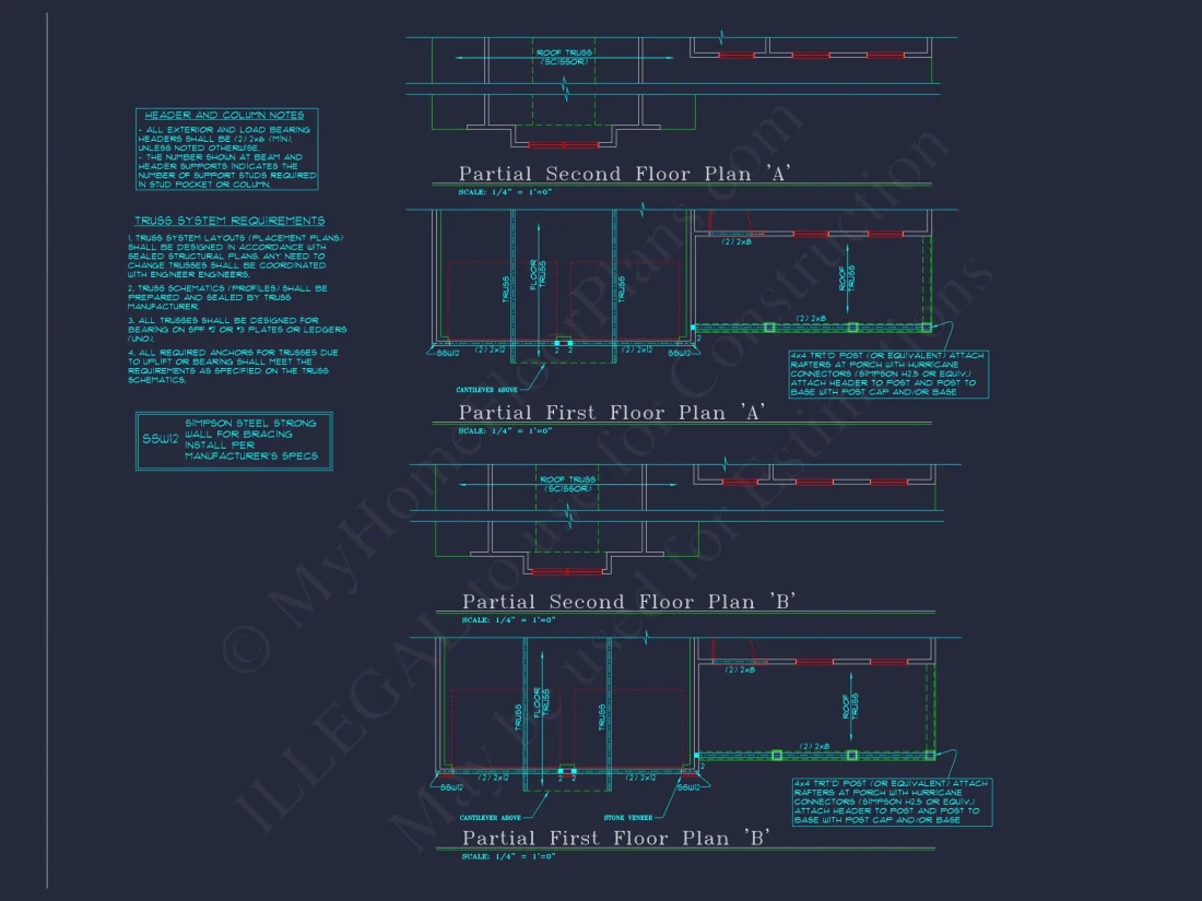 Beautiful 2-Story house Plan with CAD Floor Designs & Blueprint