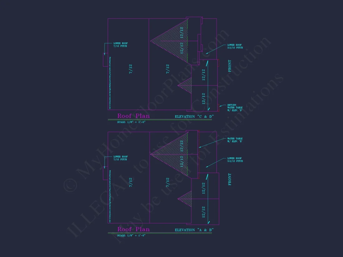 Beautiful 2-Story house Plan with CAD Floor Designs & Blueprint