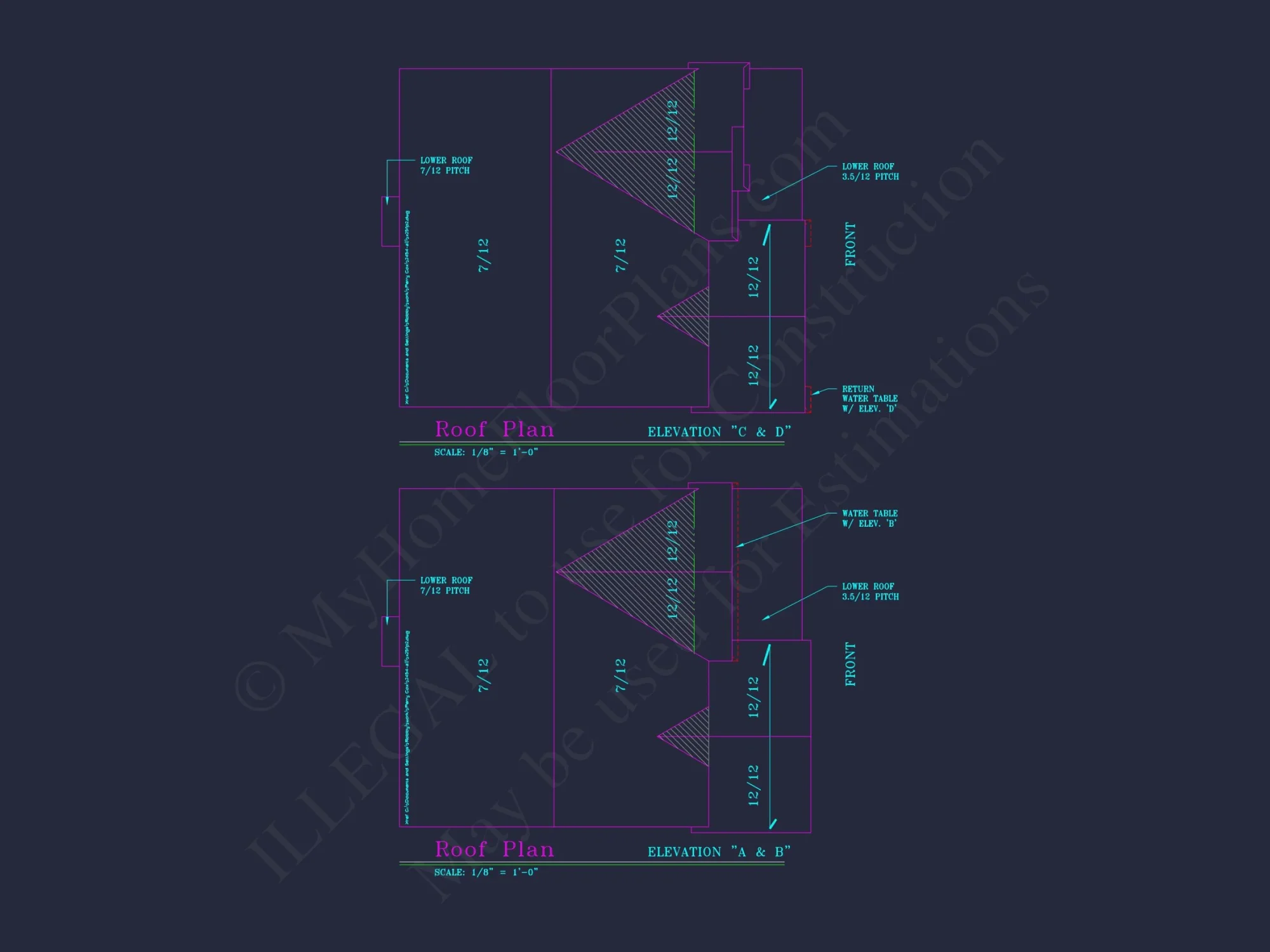 Beautiful 2-Story house Plan with CAD Floor Designs & Blueprint