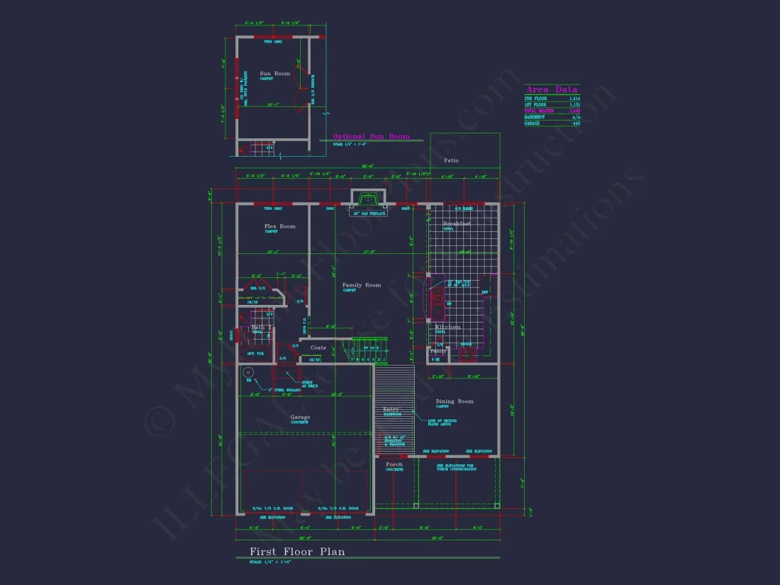 Beautiful 2-Story house Plan with CAD Floor Designs & Blueprint