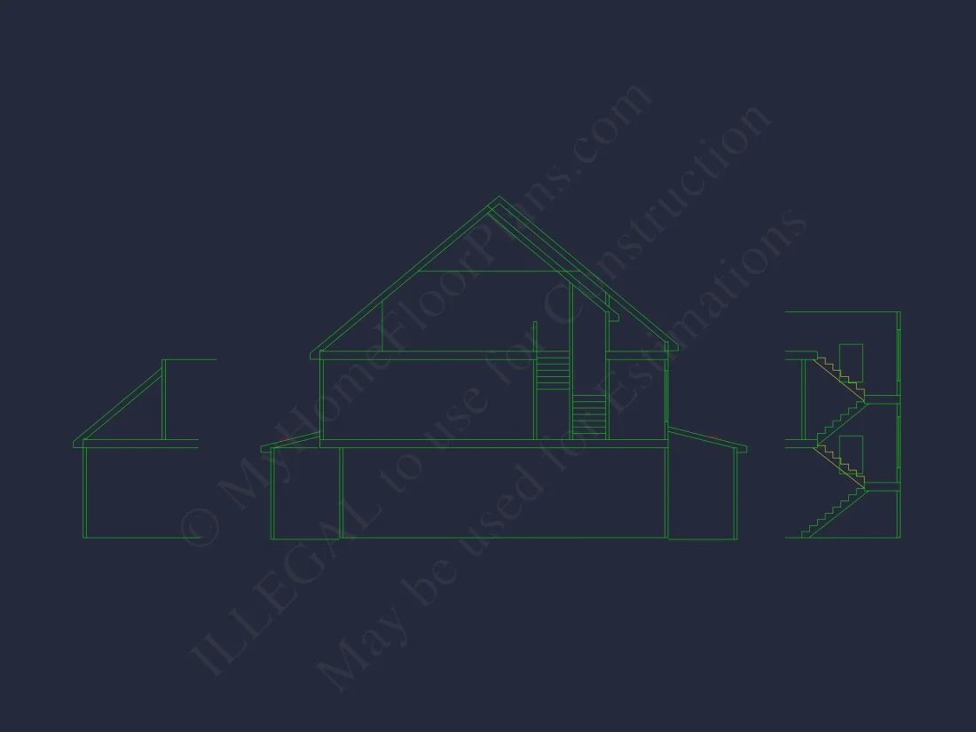 2872 SqFt 4-Bedroom Traditional house Plan & Blueprint