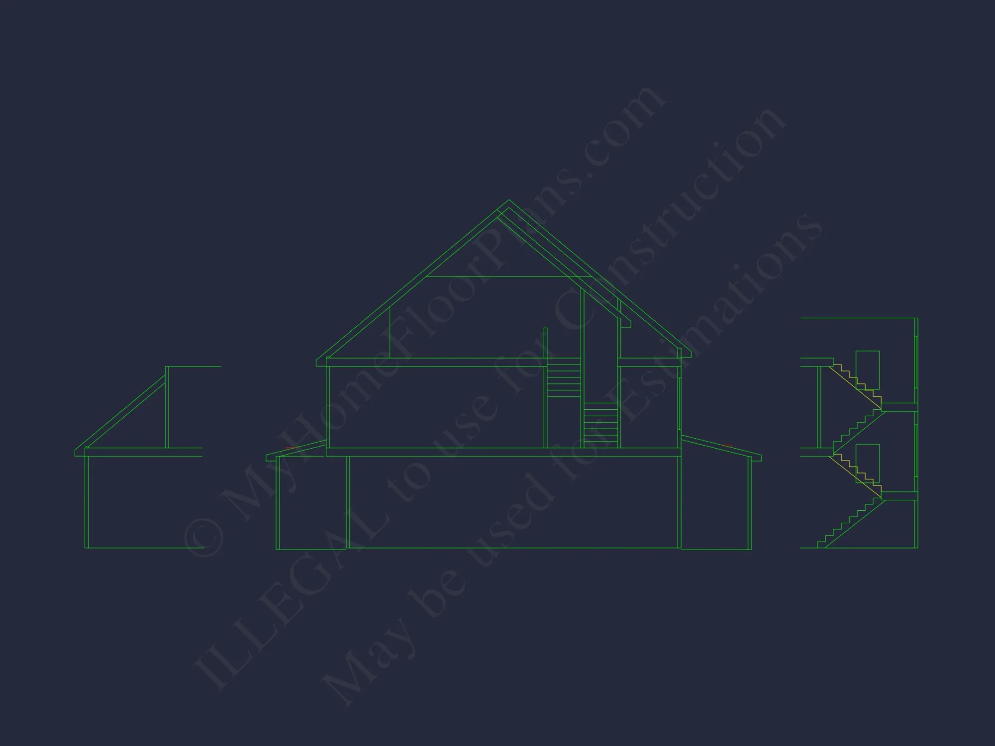 2872 SqFt 4-Bedroom Traditional house Plan & Blueprint