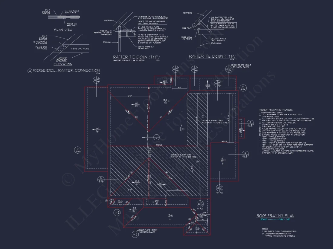 2872 SqFt 4-Bedroom Traditional house Plan & Blueprint