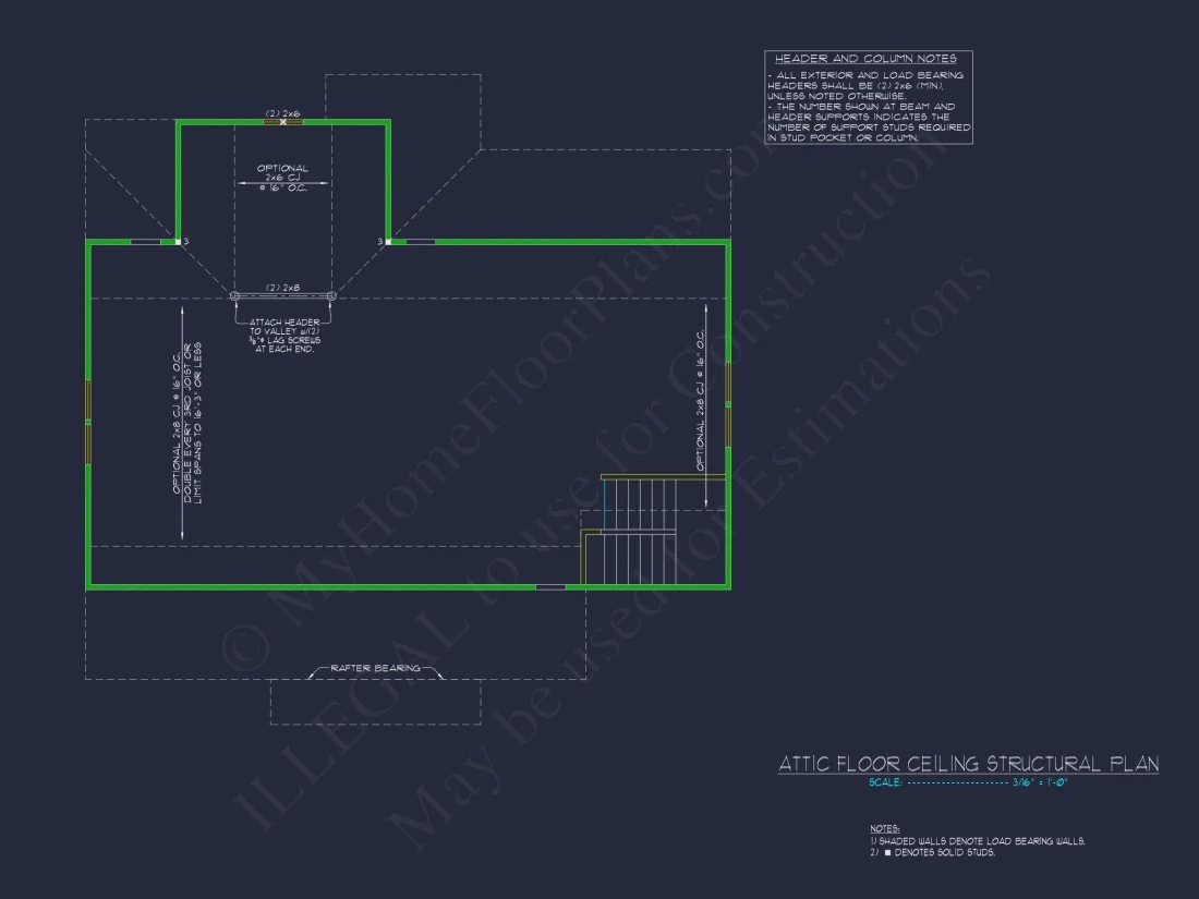 2872 SqFt 4-Bedroom Traditional house Plan & Blueprint