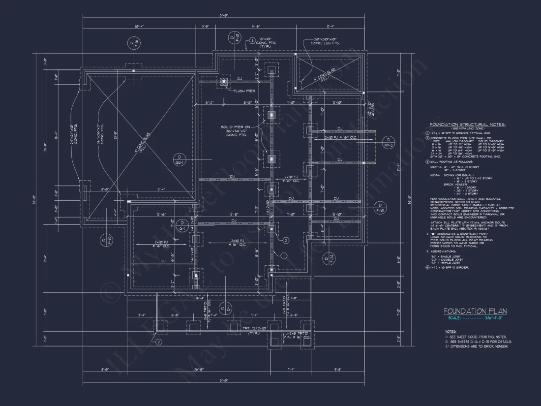 2872 SqFt 4-Bedroom Traditional house Plan & Blueprint