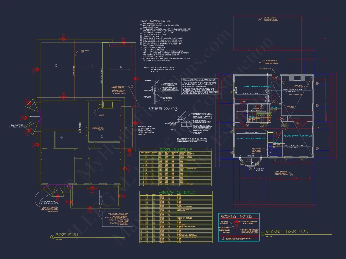 2-Story Farmhouse house Plan, 4-Bedroom Blueprint Design