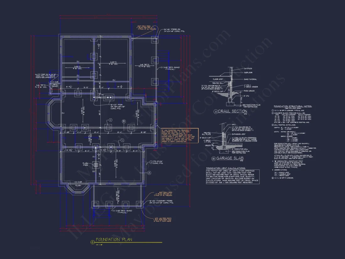 2-Story Farmhouse house Plan, 4-Bedroom Blueprint Design