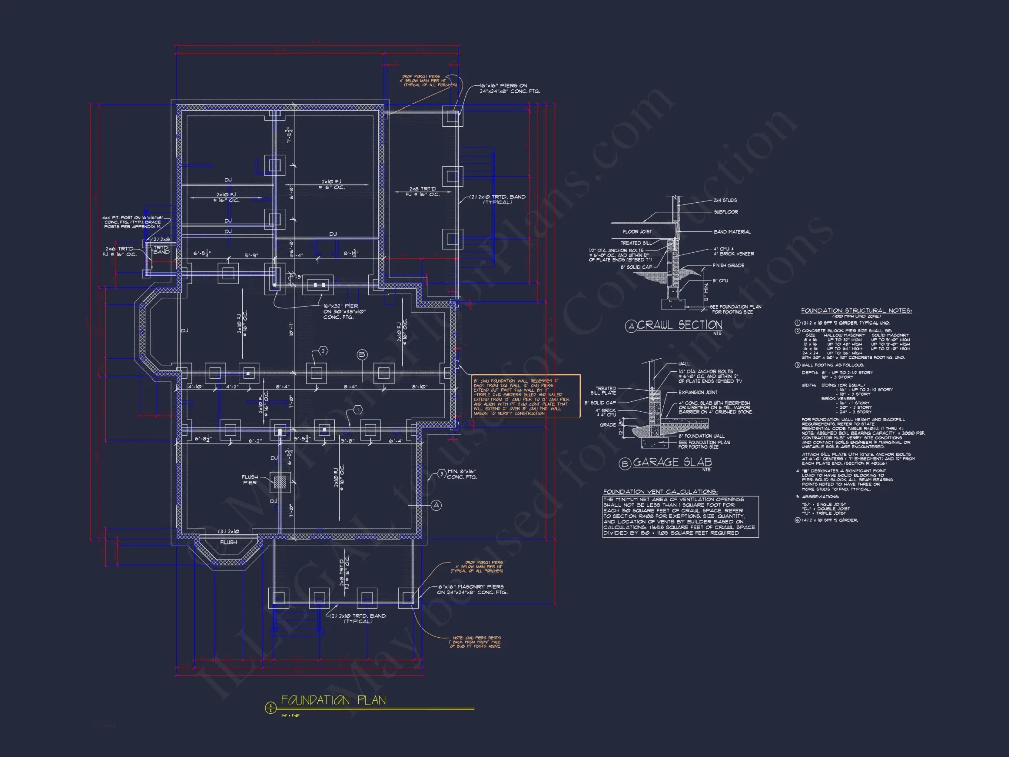 2-Story Farmhouse house Plan, 4-Bedroom Blueprint Design