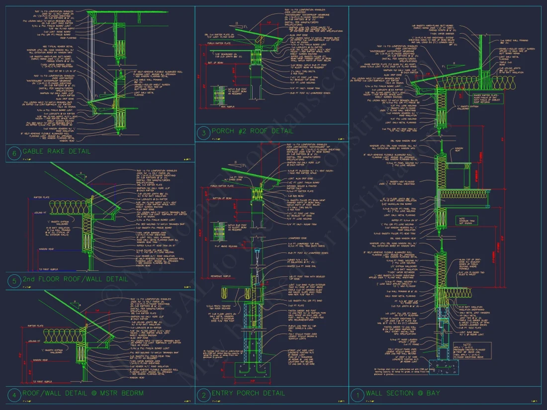 2-Story Farmhouse house Plan, 4-Bedroom Blueprint Design