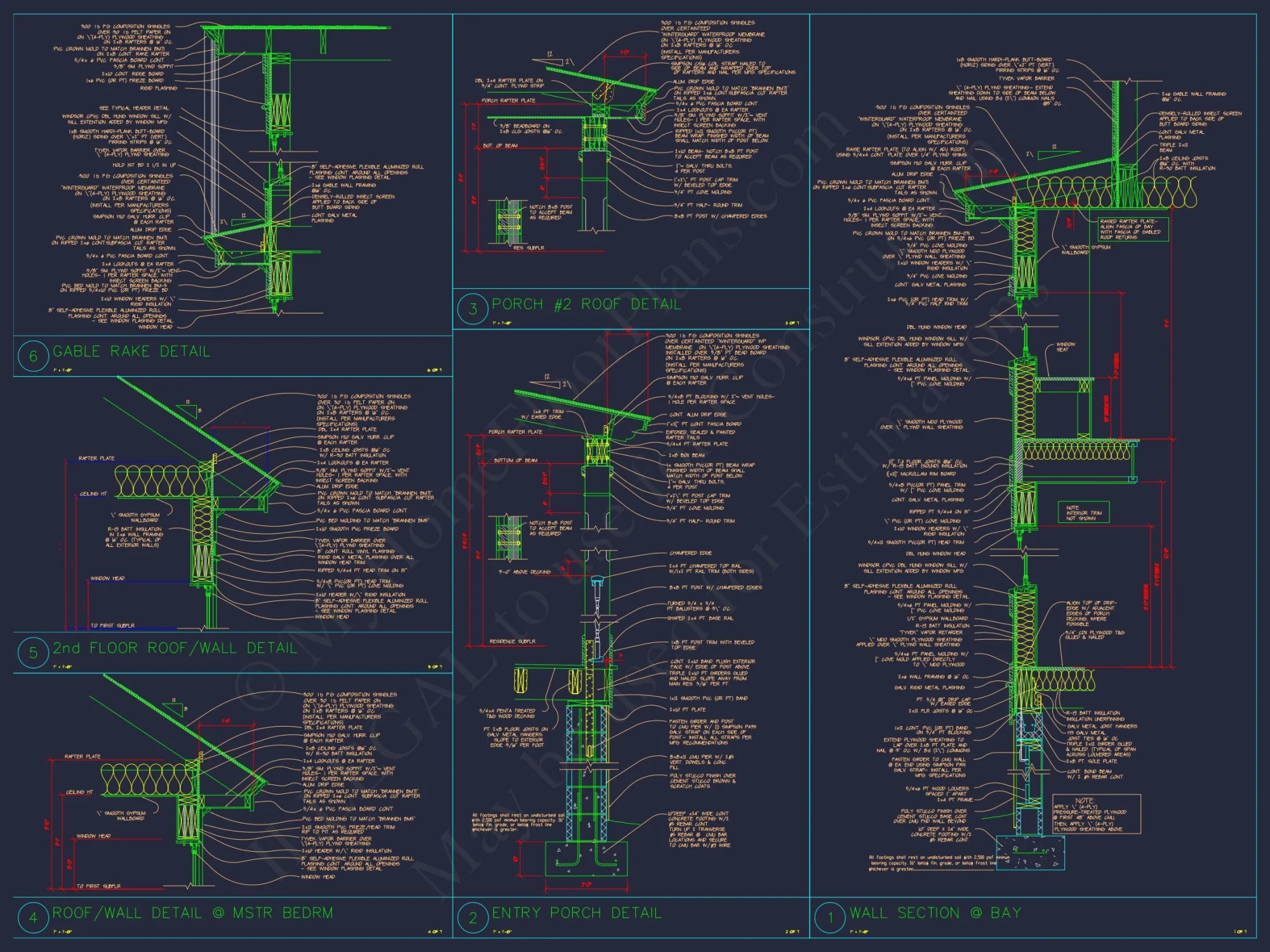 2-Story Farmhouse house Plan, 4-Bedroom Blueprint Design