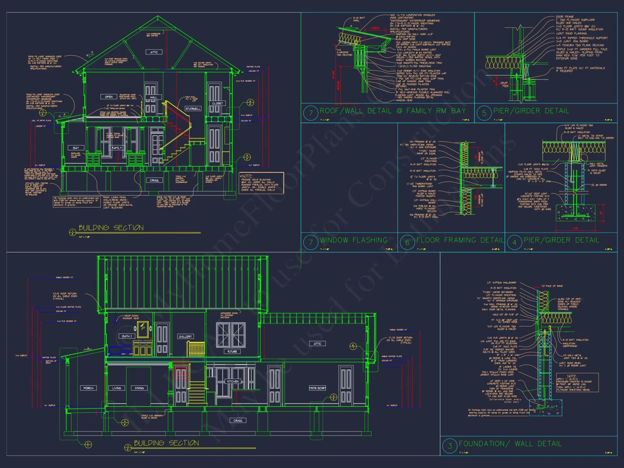 2-Story Farmhouse house Plan, 4-Bedroom Blueprint Design