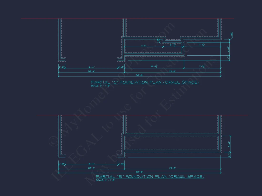 Modern Colonial house Plan with CAD Designs & Blueprints
