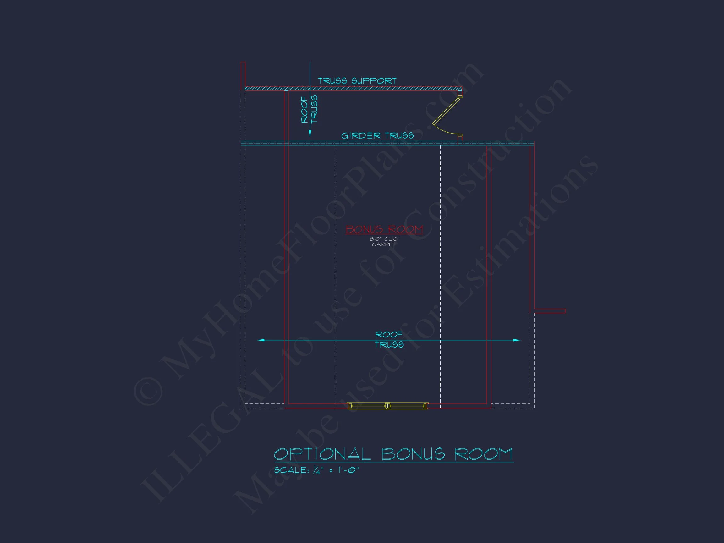 Modern Colonial house Plan with CAD Designs & Blueprints