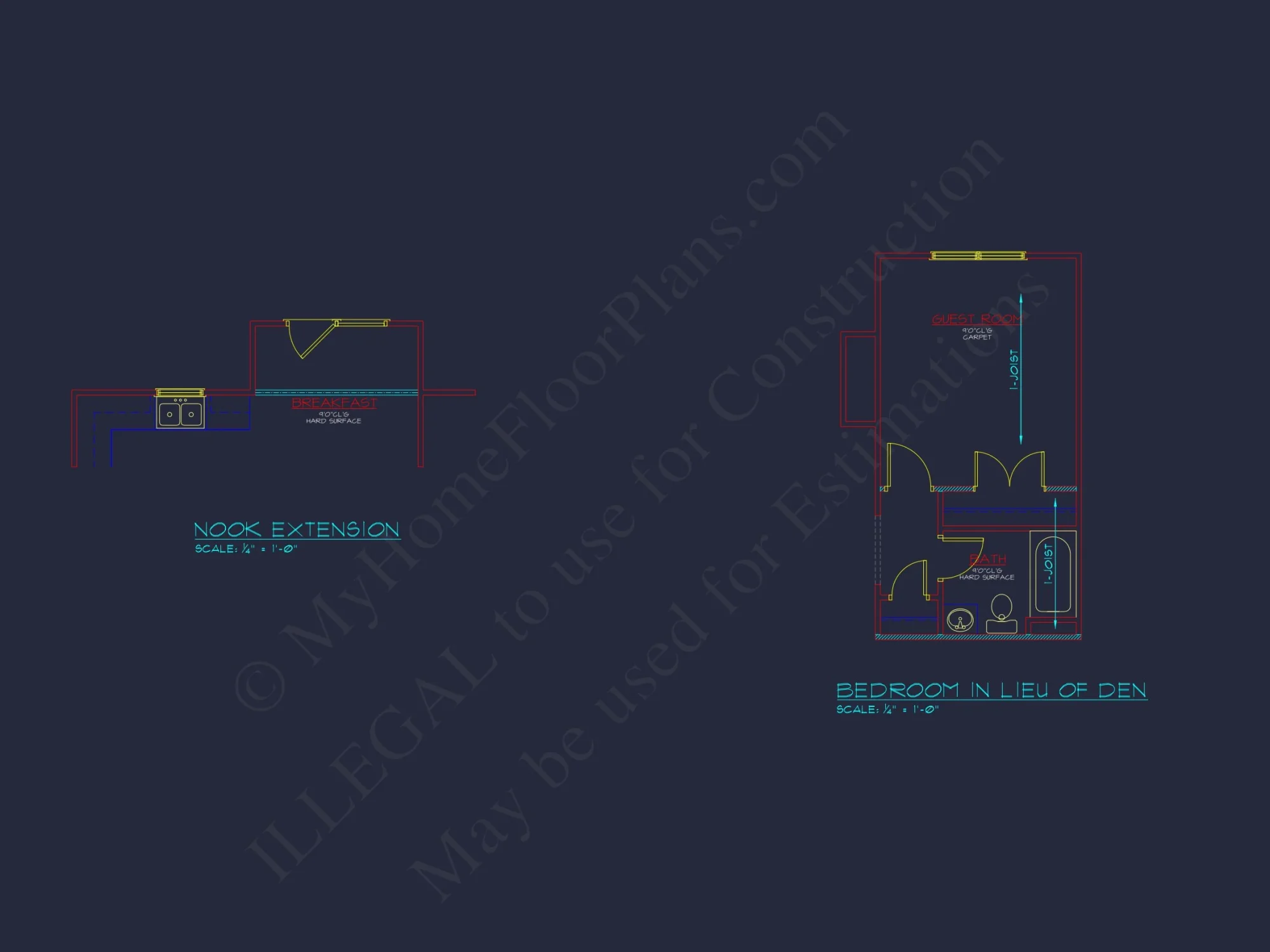 Modern Colonial house Plan with CAD Designs & Blueprints