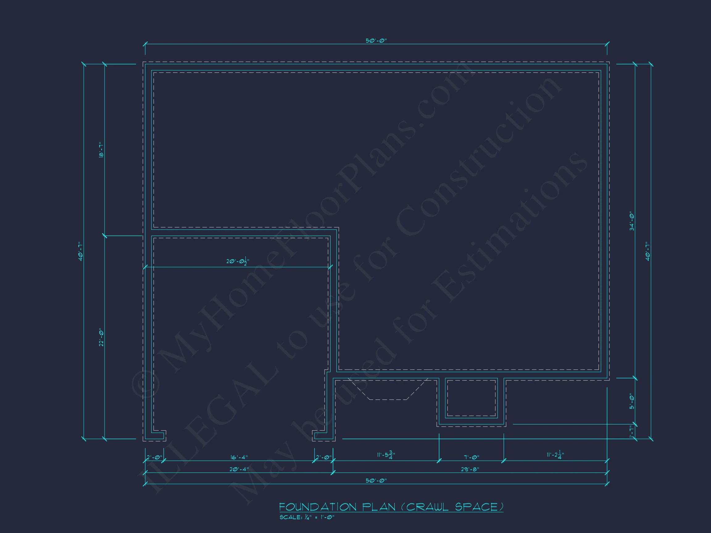 Modern Colonial house Plan with CAD Designs & Blueprints