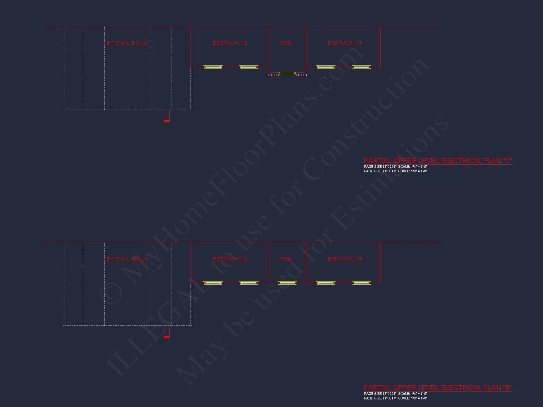 Modern Colonial house Plan with CAD Designs & Blueprints
