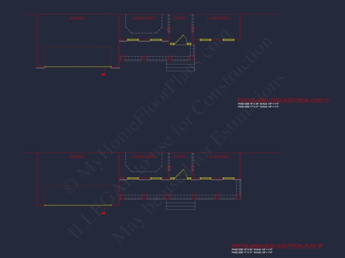 Modern Colonial house Plan with CAD Designs & Blueprints
