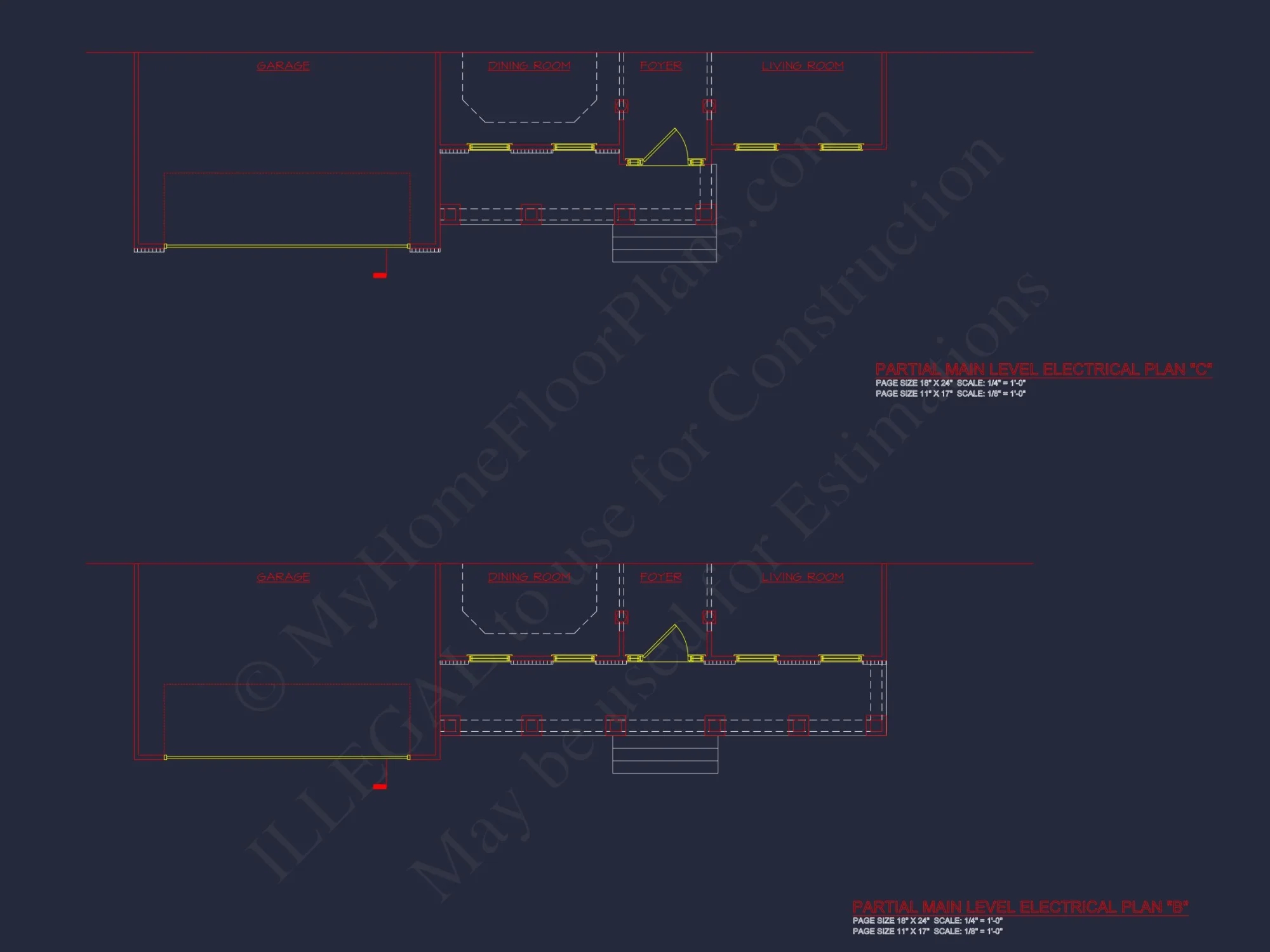 Modern Colonial house Plan with CAD Designs & Blueprints