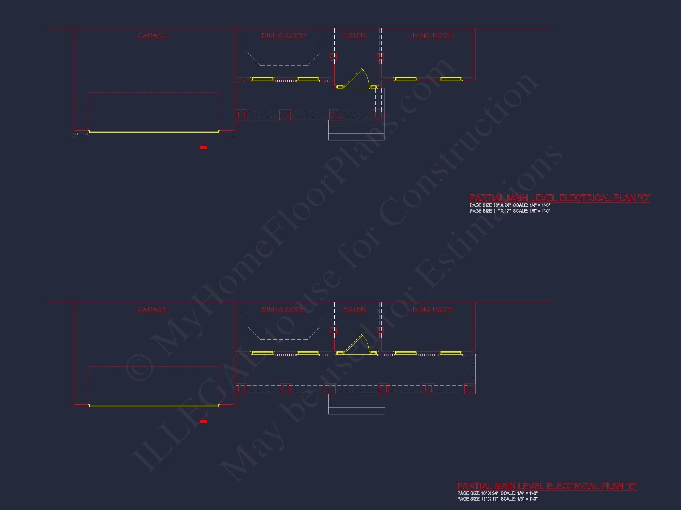 Modern Colonial house Plan with CAD Designs & Blueprints