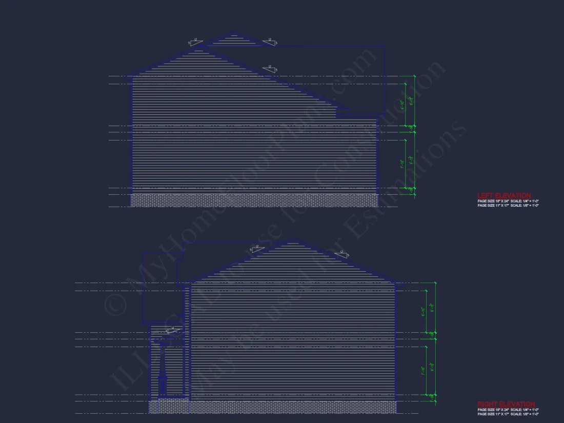 Modern Colonial house Plan with CAD Designs & Blueprints