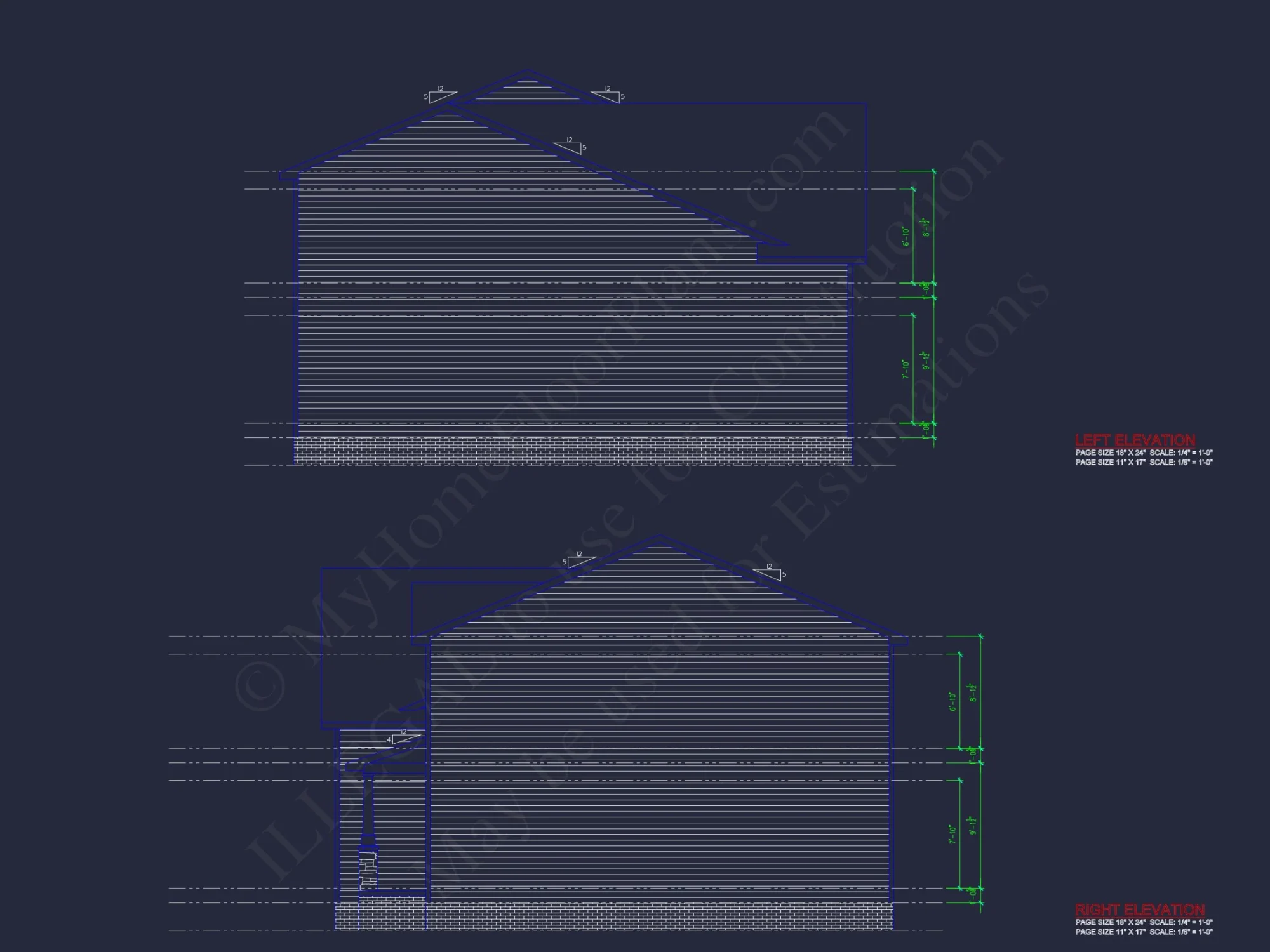 Modern Colonial house Plan with CAD Designs & Blueprints