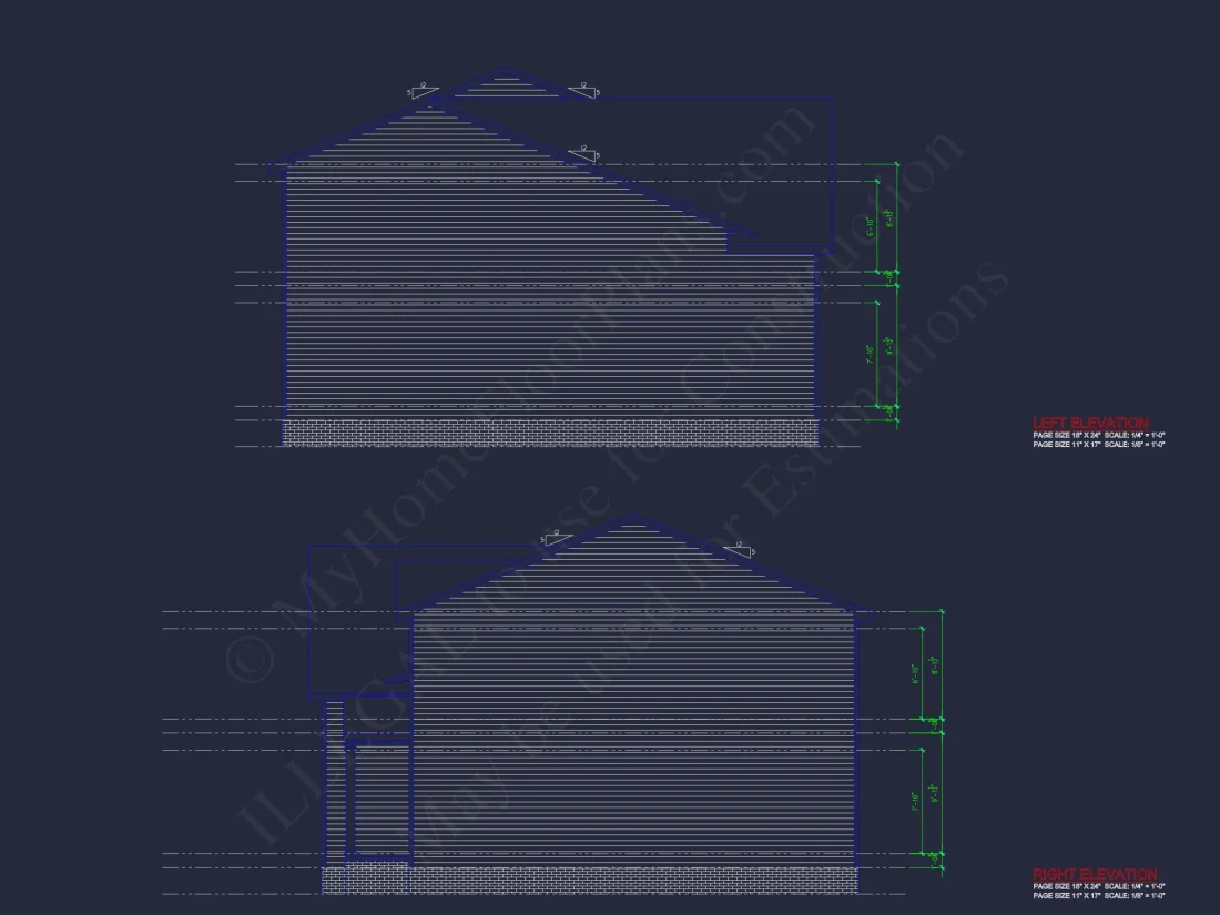 Modern Colonial house Plan with CAD Designs & Blueprints