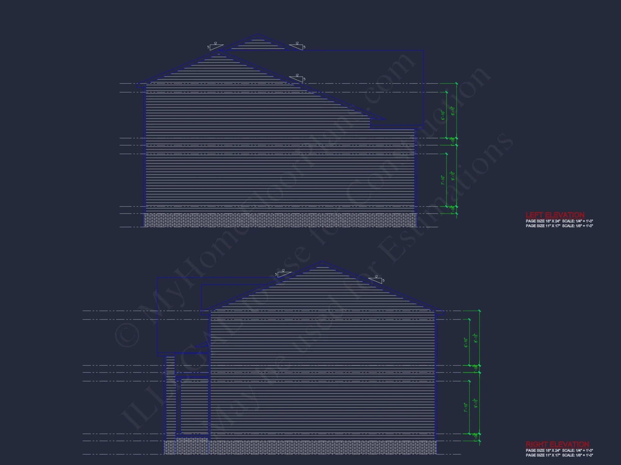 Modern Colonial house Plan with CAD Designs & Blueprints