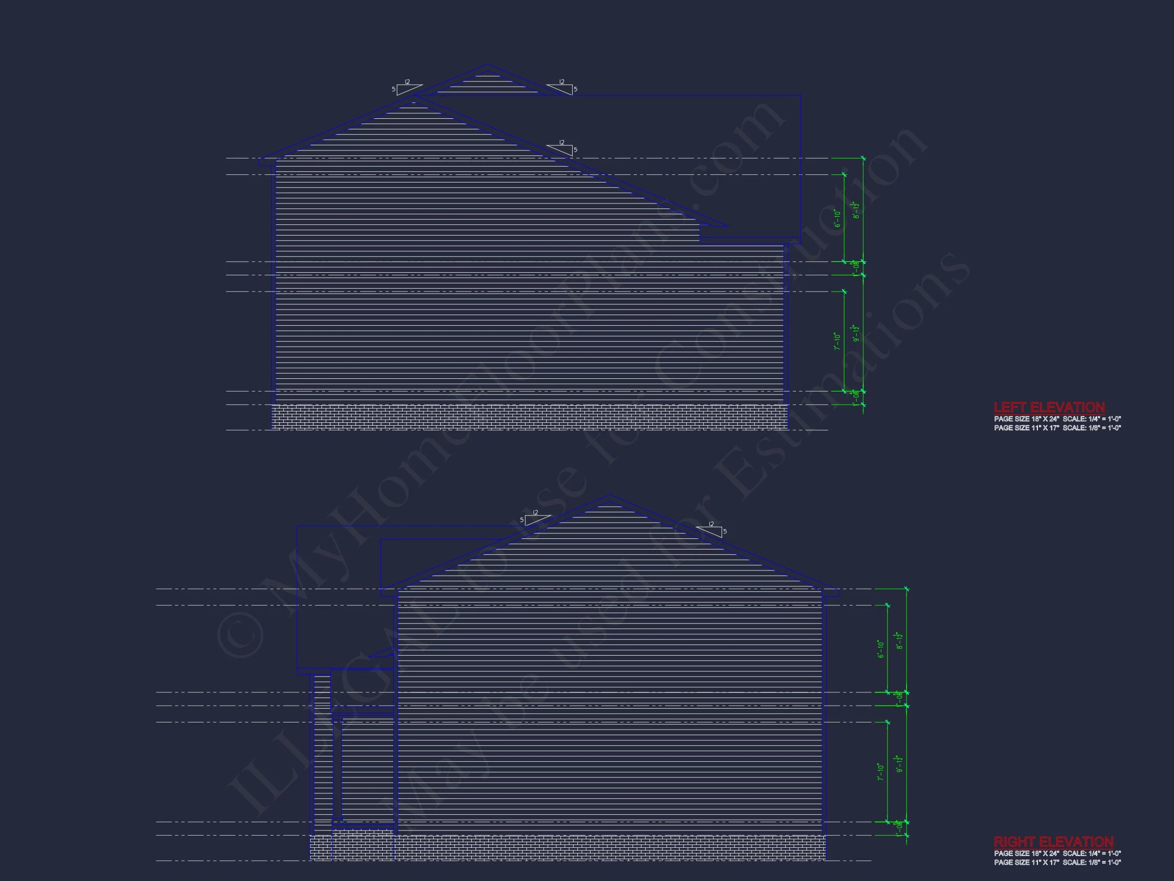 Modern Colonial house Plan with CAD Designs & Blueprints