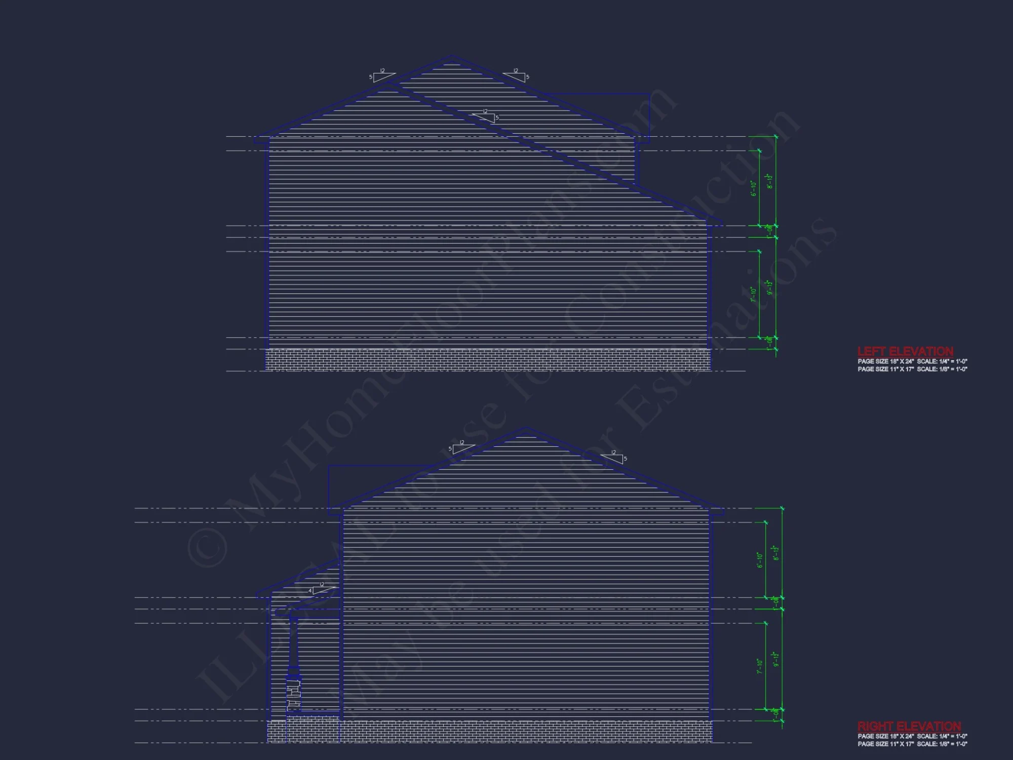 Modern Colonial house Plan with CAD Designs & Blueprints