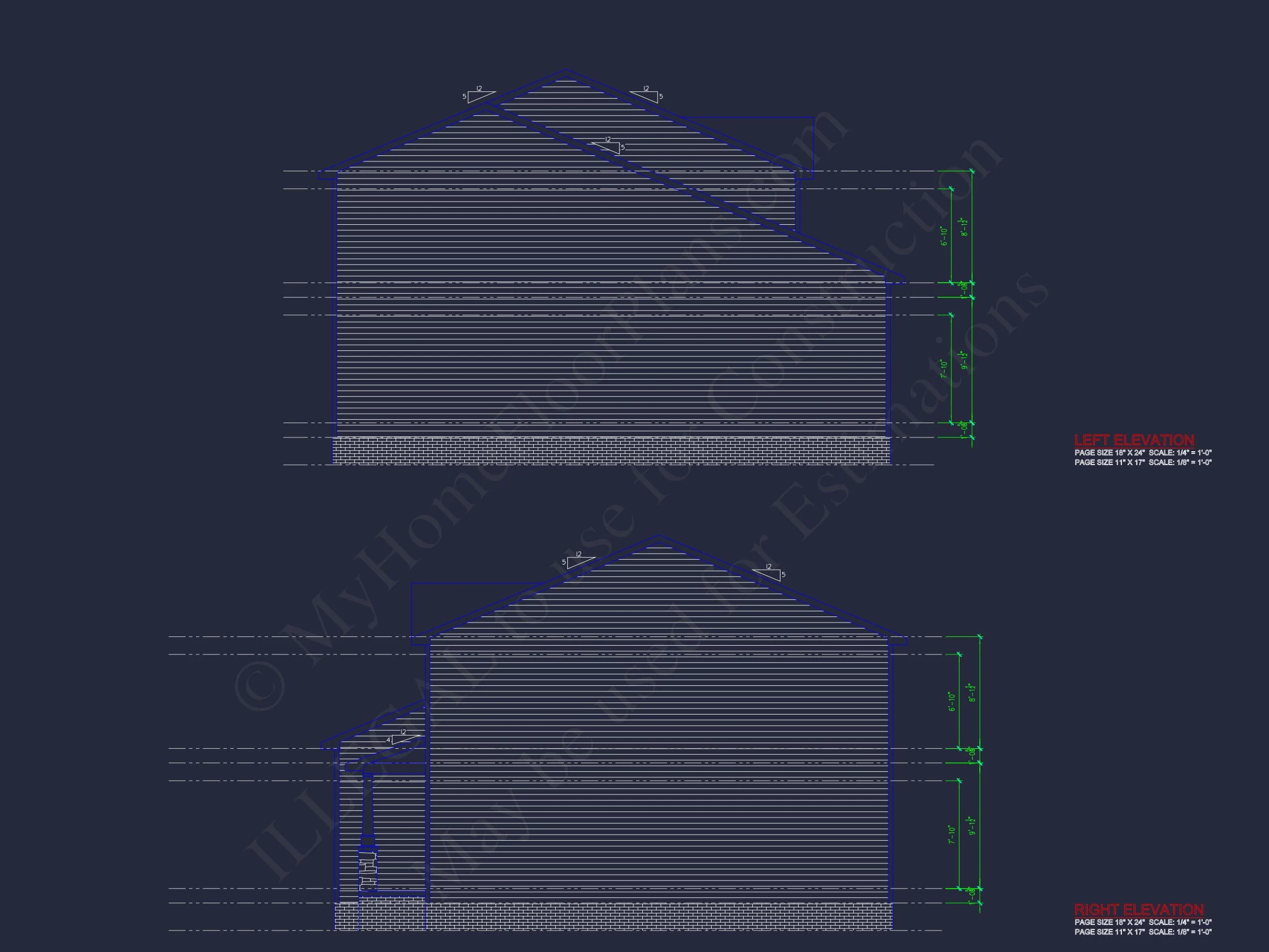 Modern Colonial house Plan with CAD Designs & Blueprints