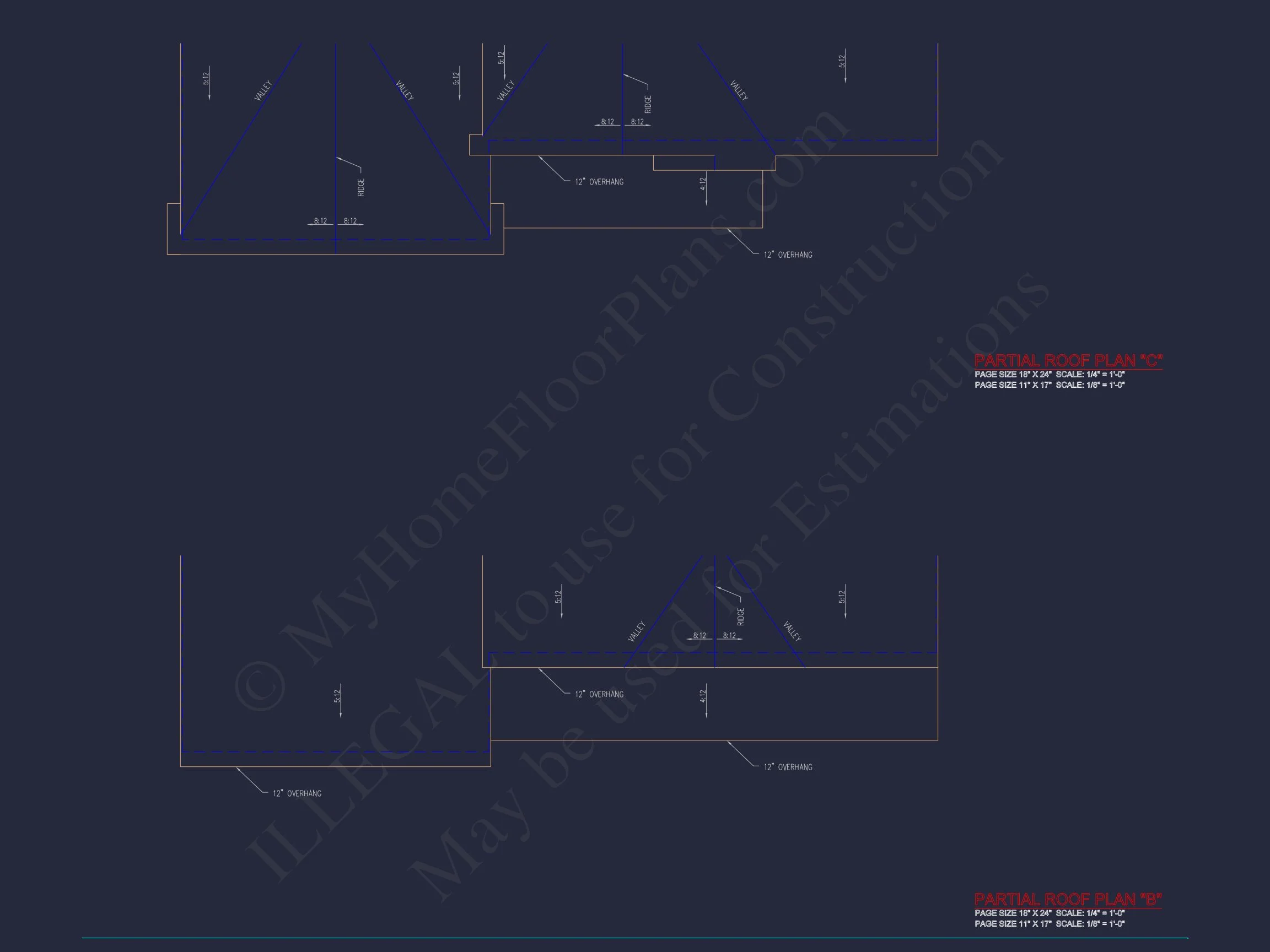 Modern Colonial house Plan with CAD Designs & Blueprints