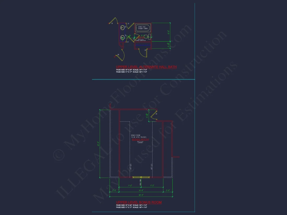 Modern Colonial house Plan with CAD Designs & Blueprints