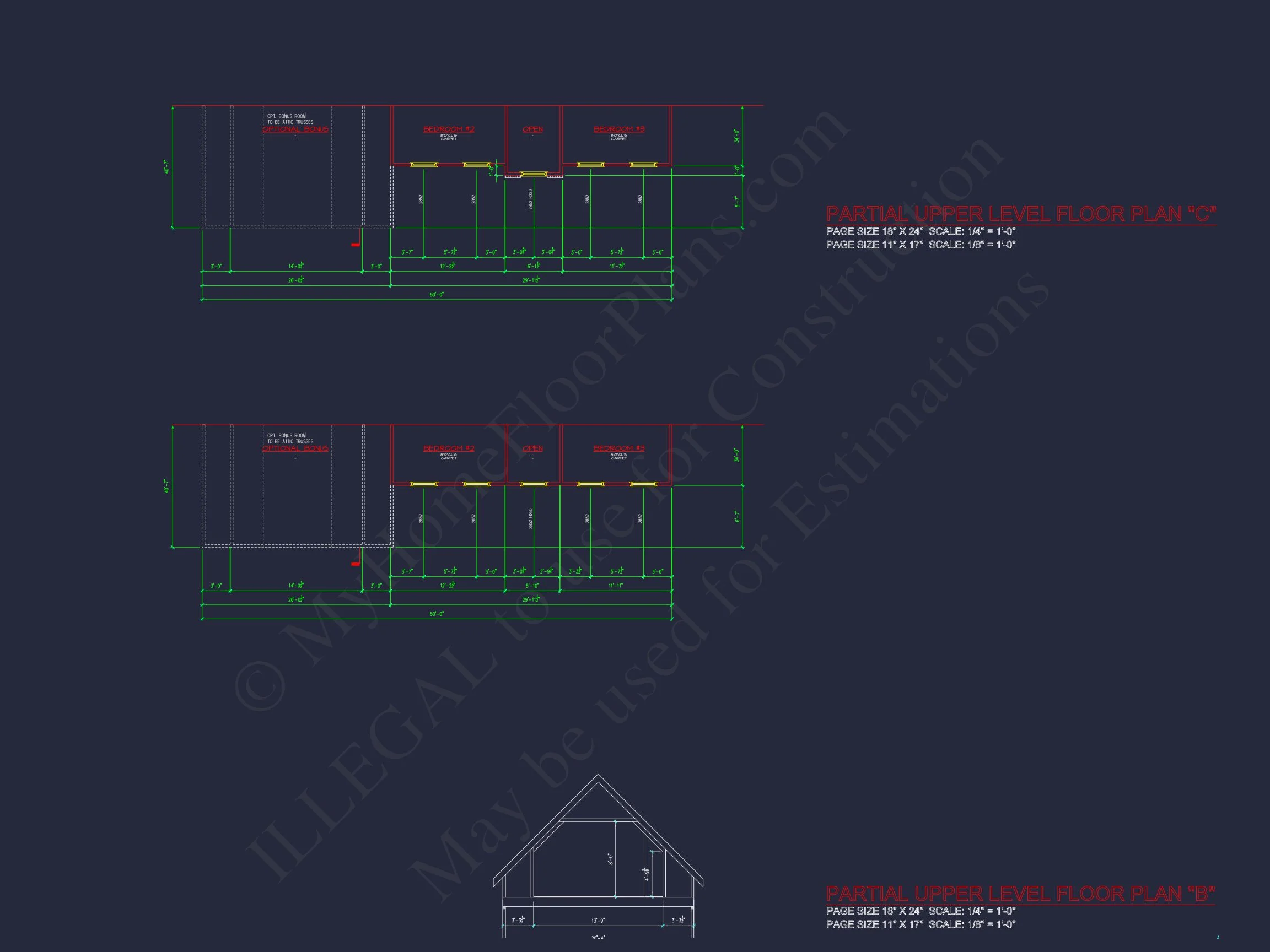 Modern Colonial house Plan with CAD Designs & Blueprints