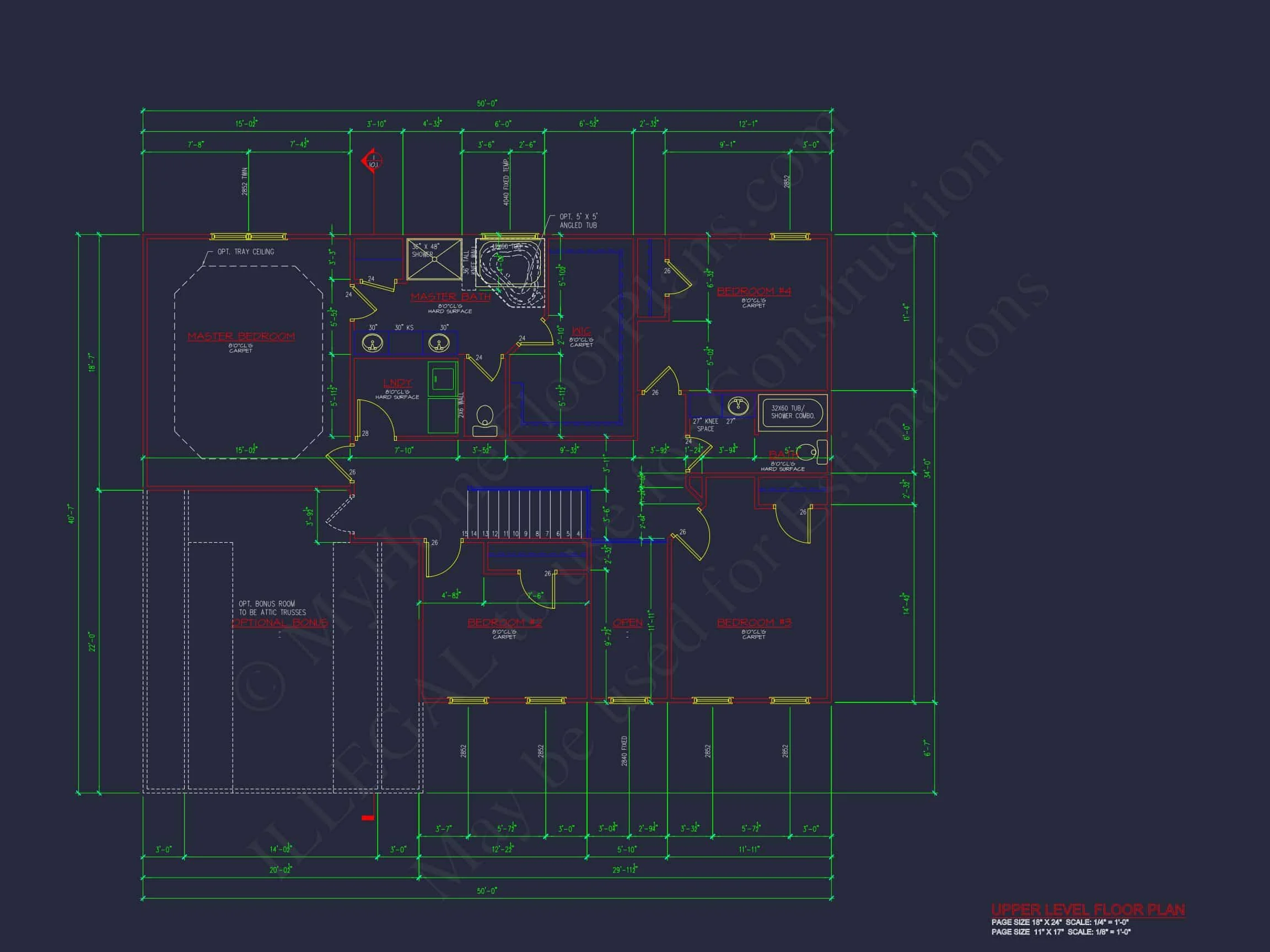 Modern Colonial house Plan with CAD Designs & Blueprints