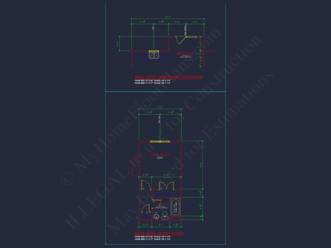 Modern Colonial house Plan with CAD Designs & Blueprints