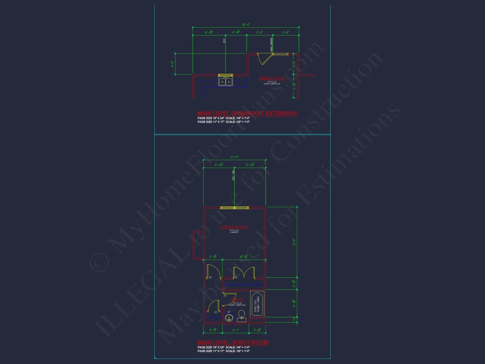 Modern Colonial house Plan with CAD Designs & Blueprints