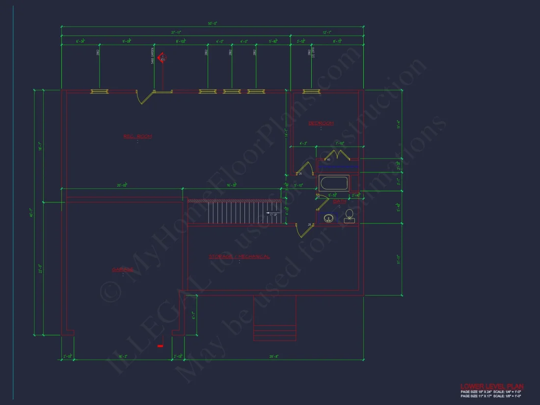Modern Colonial house Plan with CAD Designs & Blueprints