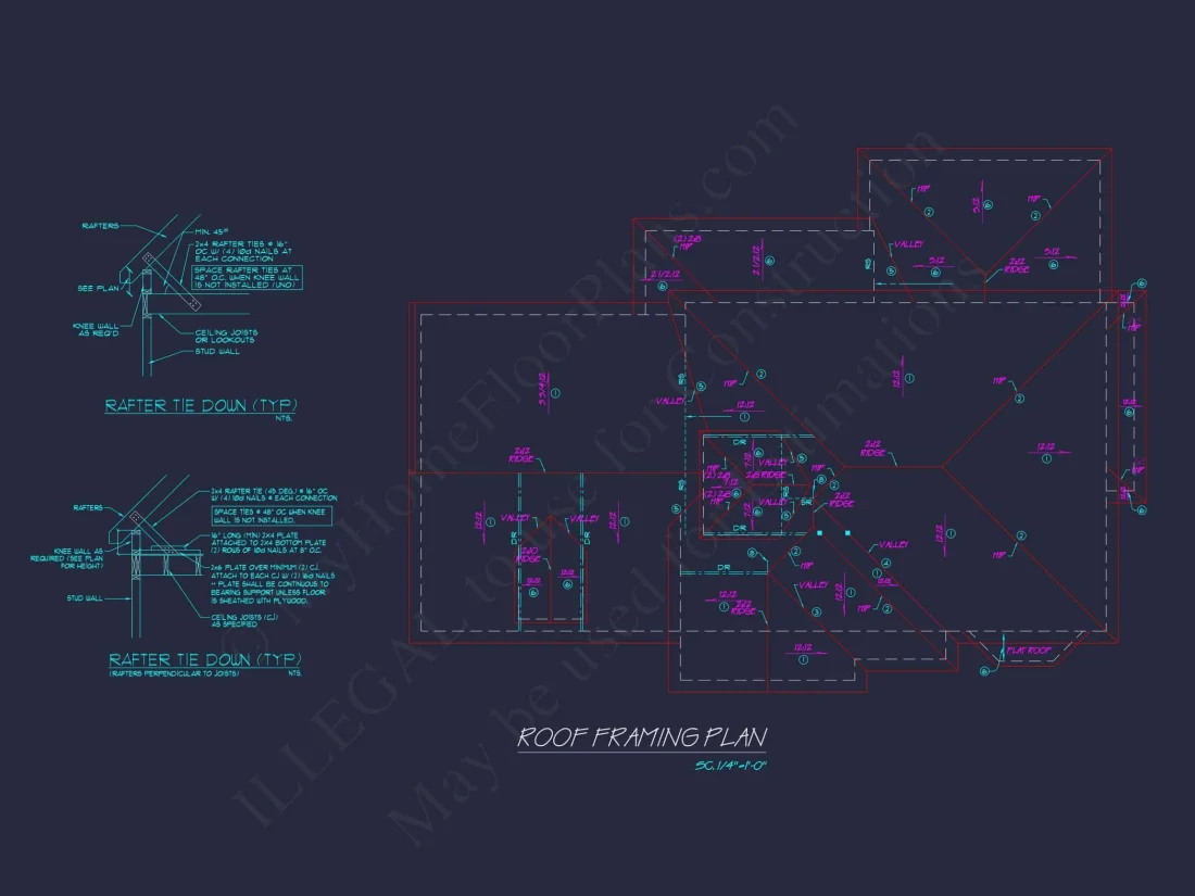 Colonial Farmhouse house Plan with 2, 725 SF CAD Design
